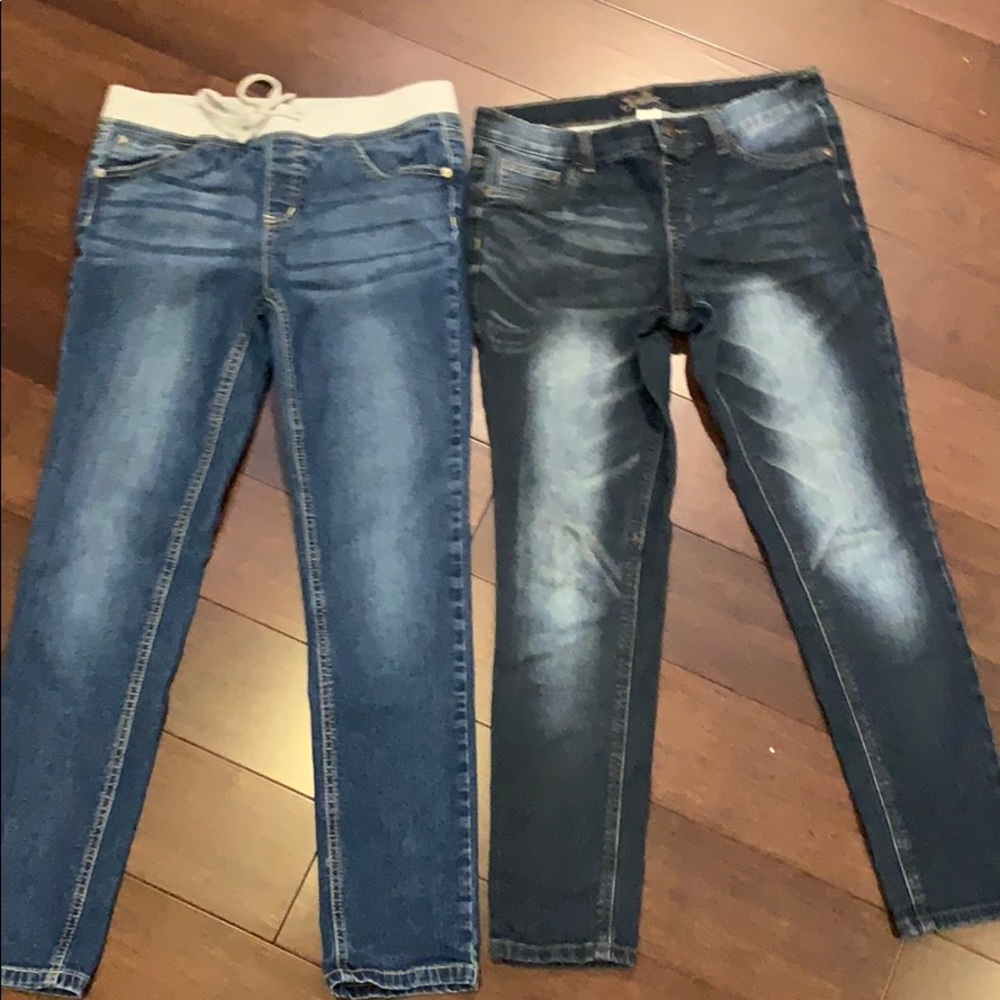 2 pairs of Justice jeans size 12 1/2 (plus 1 free)
